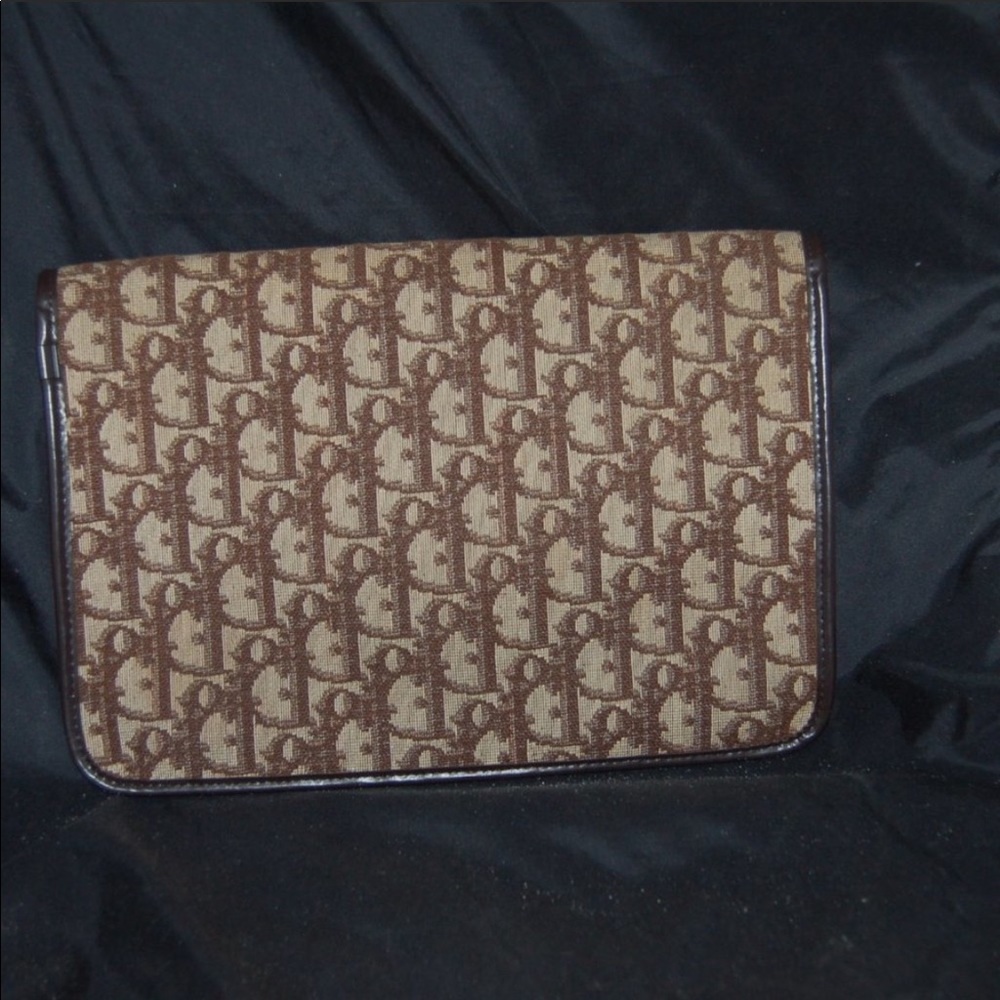 Vintage Dior Oblique Clutch Authentic - Picture 7 of 8